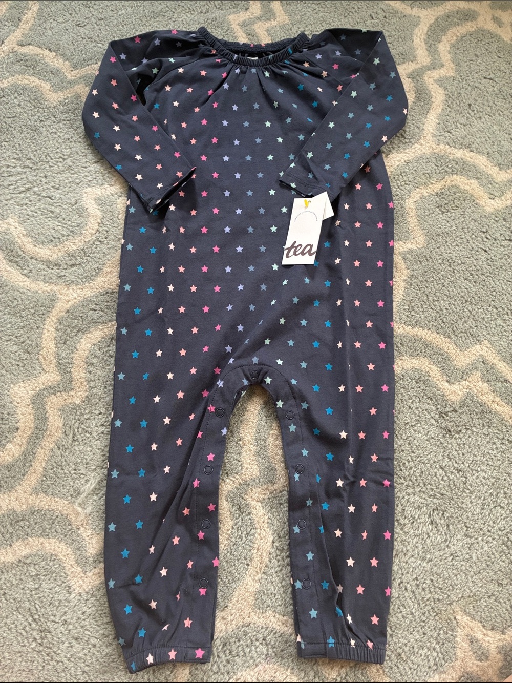 12-18 mos Tea Collection Raglan Romper NWT